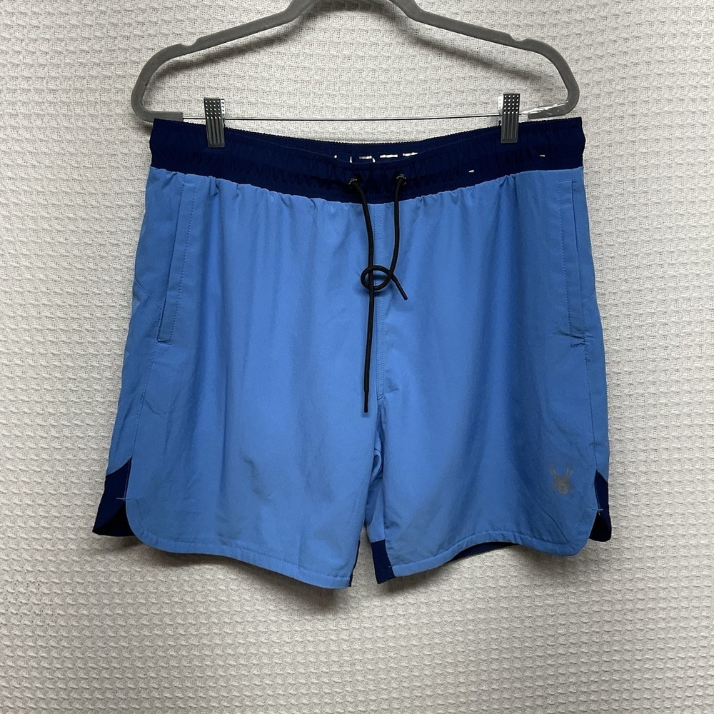Spyder Men's Swim Shorts, Blue, Size L Board shorts Waist 36x6,5"